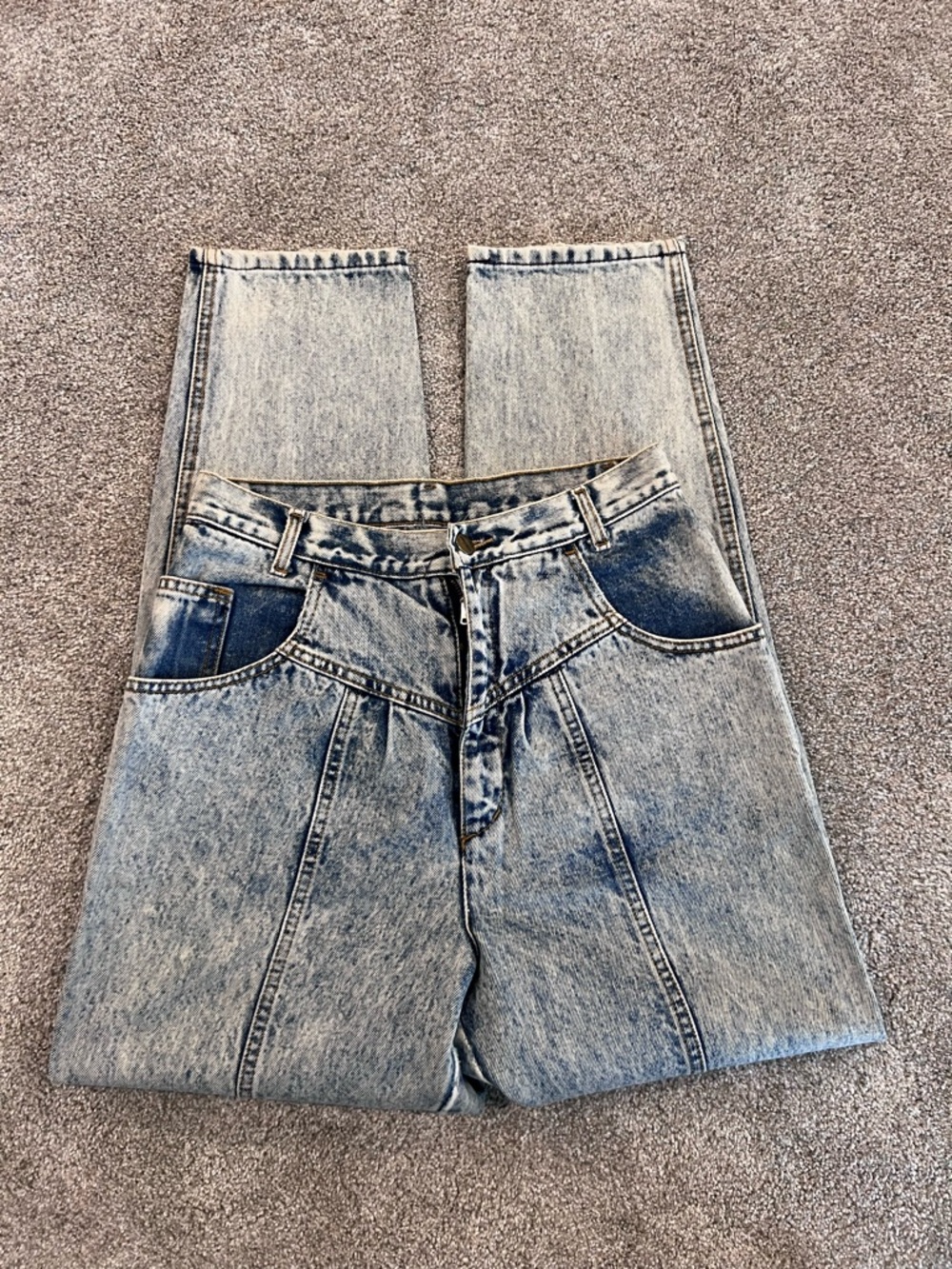 P.S. Gitano Vintage VTG Women’s Jeans Size 12 Acid Wash High Waist Pants Rare - Picture 13 of 16